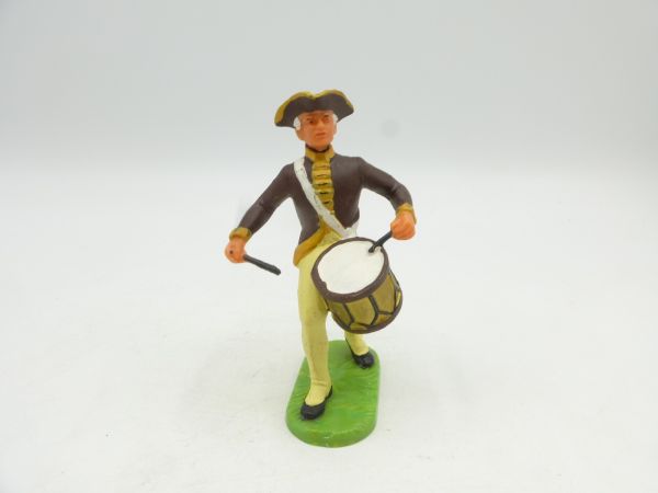 Elastolin 7 cm Regiment Washington: Drummer marching, No. 9134
