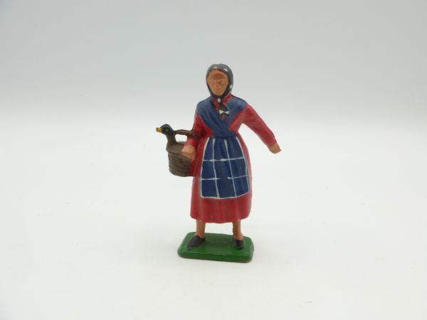 Starlux Farmer's wife with basket + duck