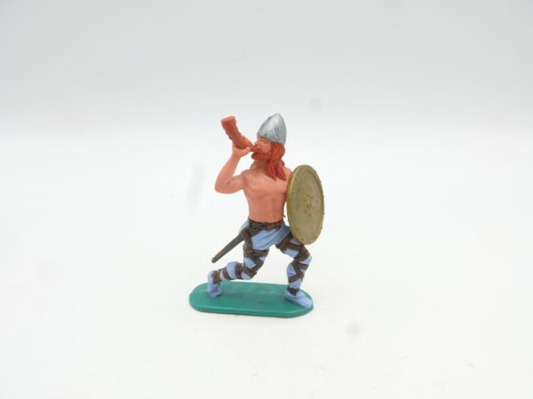 Timpo Toys Viking, horn player standing (red hair)