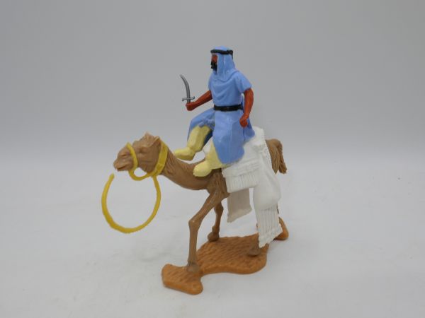 Timpo Toys Camel rider, light blue, light yellow inner trousers, black belt