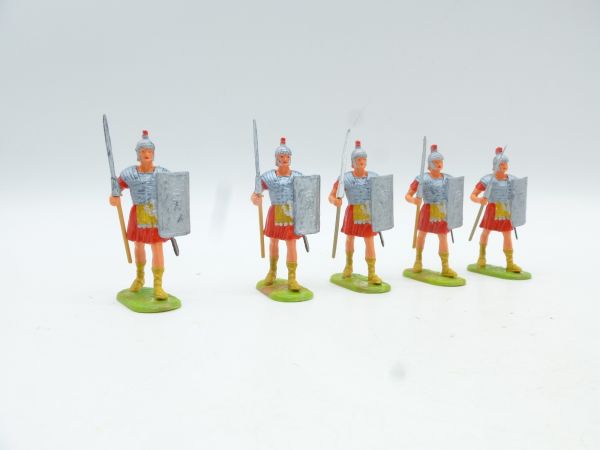 Elastolin 4 cm 5 Legionäre im Marsch, Nr. 8401 - tolles Set