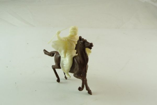 Domplast-Manurba Beduine auf Pferd, Gewehr hochhaltend