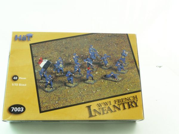 HäT 1:72 WW I French Infantry, No. 7003 - orig. packing, figures unmounted on cast