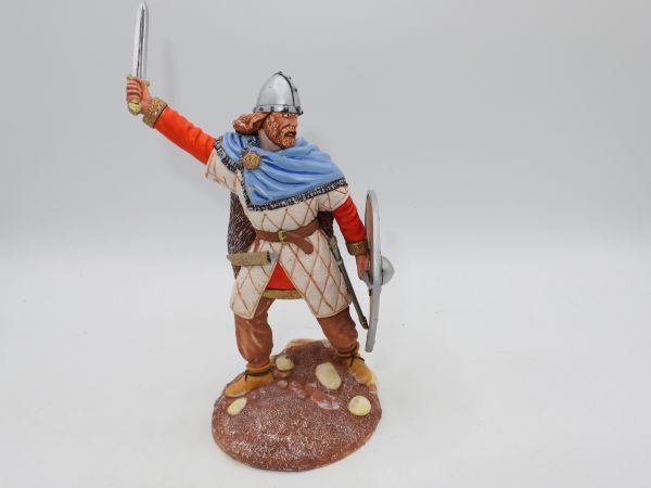 Viking with sword + shield (resin figure), total height approx. 15 cm
