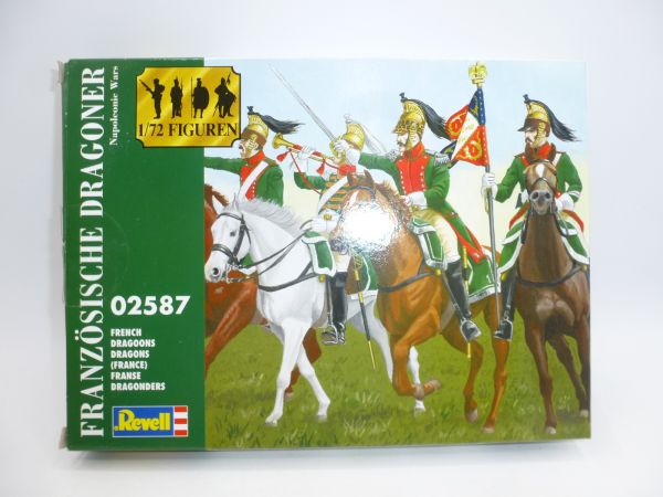 Revell 1:72 Nap. Wars French Dragoons, No. 2587 - orig. packaging, on cast