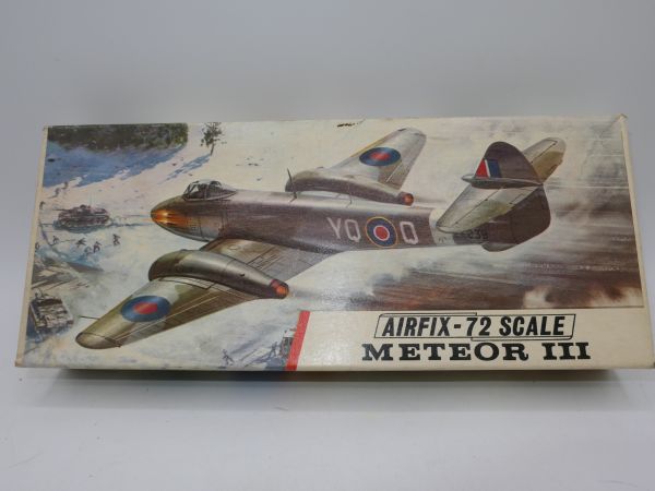 Airfix 1:72 Meteor III, No. 268 - orig. packaging, on cast