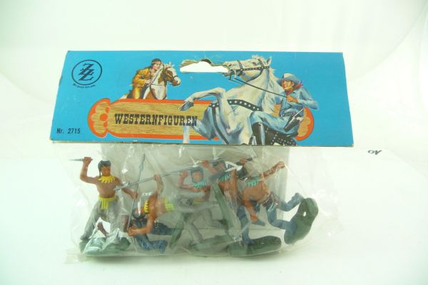 ZZ Toys 6 standing Indians - orig. packing