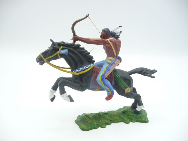 Preiser 7 cm Indianer zu Pferd mit Bogen, Nr. 6848 - ladenneu