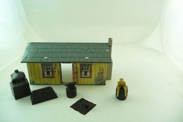 Marx Tin house with accessories - rare, scope of delivery see photos