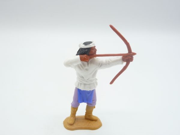 Timpo Toys Apache stehend weiß mit Bogen