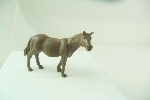 Timpo Toys Pferd nach rechts schauend - seltenes Dunkelbraun, Top-Zustand