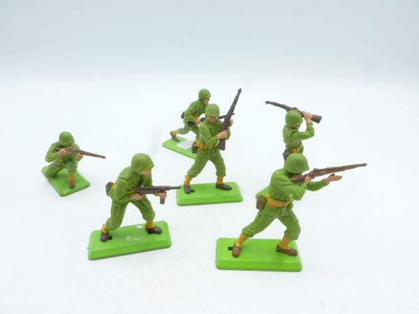 Britains Deetail Gruppe Amerikanische Soldaten 1. Version (6 Figuren)