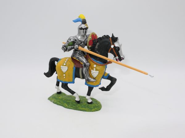 Preiser 7 cm Knight on horseback, lance lowered, No. 8966 - orig. packaging