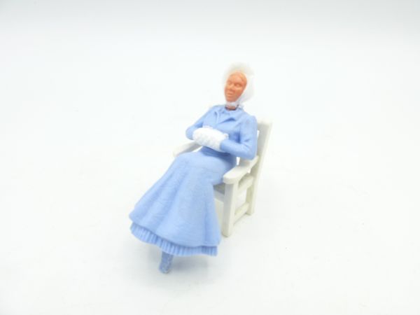 Timpo Toys Passenger / Citizen sitting, light blue (without chair)