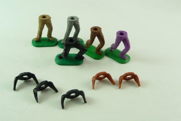 Timpo Toys 5 standing lower parts for Cowboys 1st version