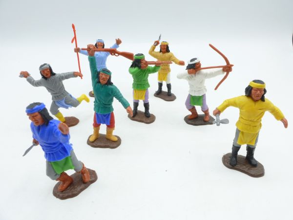 Timpo Toys Apachen zu Fuß (8 Figuren) - schöner Satz