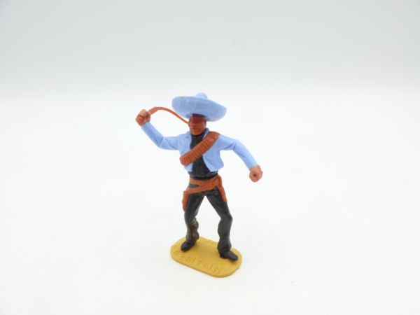 Timpo Toys Mexican standing with whip, light blue/black