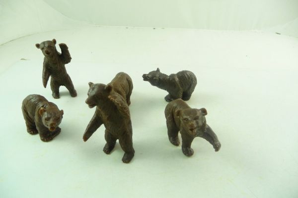 Domplast Braunbären in verschiedenen Haltungen (6 Figuren)