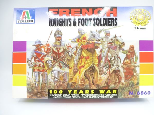 Italeri 1:32 100 Years War, French Knights & Foot Soldiers, No. 6860