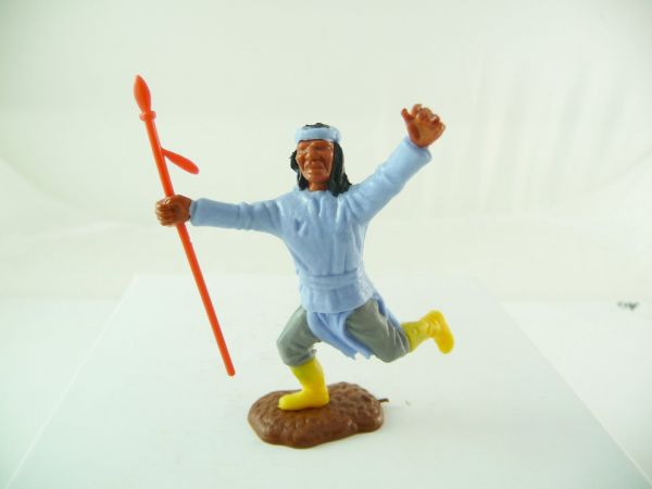 Timpo Toys Apache running light-blue with spear