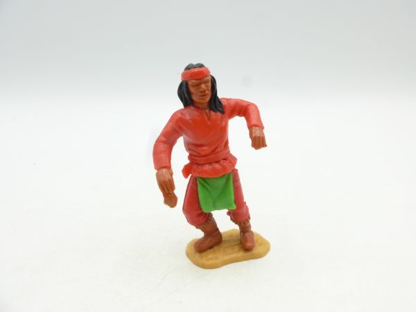 Timpo Toys Rauchzeichenapache rot - seltene Farbe, tolles Unterteil