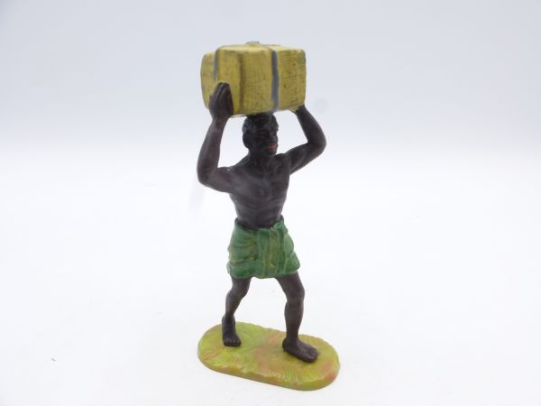 Elastolin 7 cm Afrikaner Kiste tragend, Nr. 8210 - frühe Figur