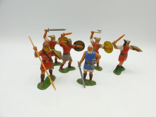 Heimo Group of Vikings (6 figures) - partly used, see photos
