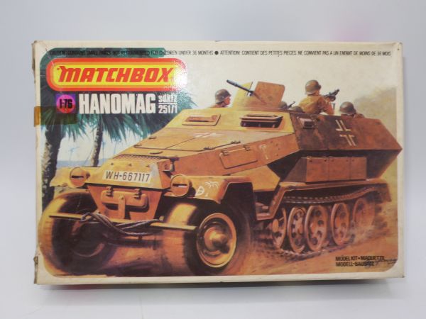Matchbox 1:76 SdKfz 25 Hanomag, Nr. PK83 - OVP, verschlossene Box