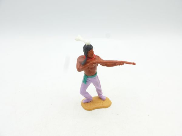 Timpo Toys Indian standing, shooting rifle