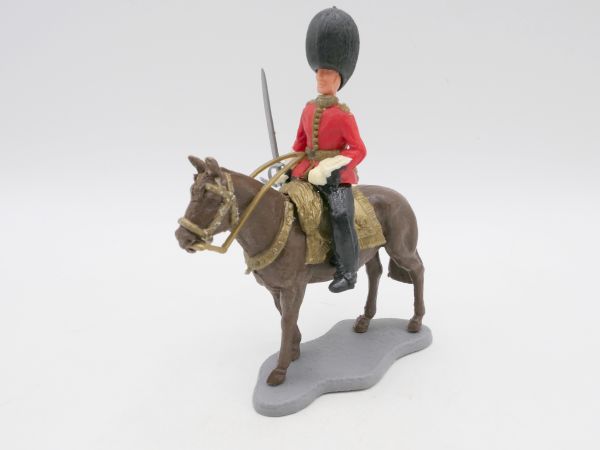 Timpo Toys Guardsman / officer on horseback (brown)