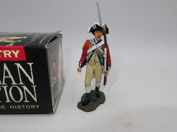 King & Country Am. Rev. 1776: Shouting Sergeant with rifle, BR 037 - OVP
