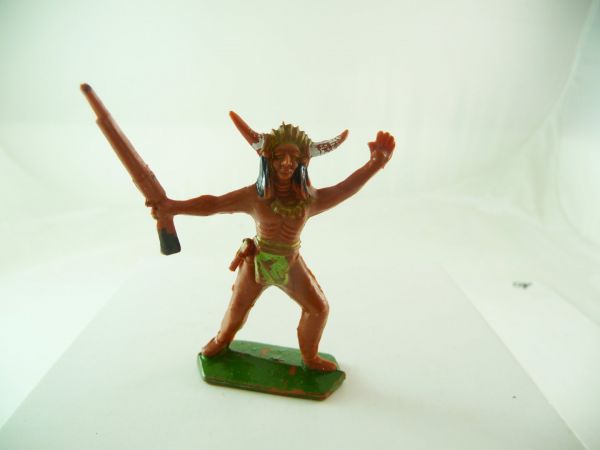 Lone Star Indian with rifle, greeting - very good condition
