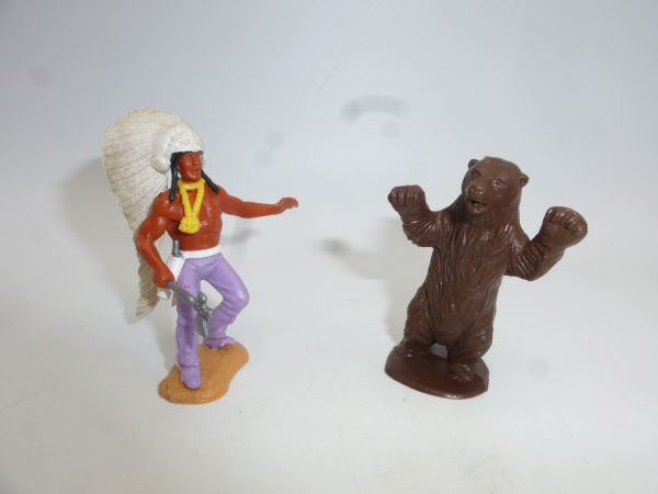 Timpo Toys Brown bear (without figure) - nice matching to the Indian series