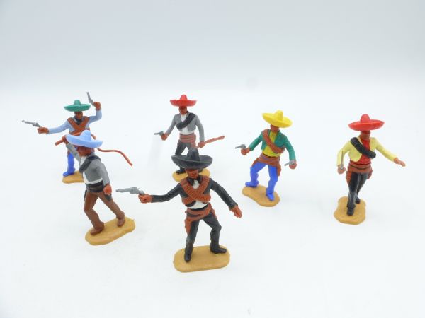 Timpo Toys Set of Mexicans on foot (6 figures) - in different positions