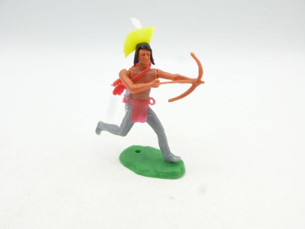 Elastolin 5,4 cm Irokese laufend mit Bogen + Köcher