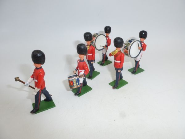 Britains Swoppets 6 Figuren aus Musikkapelle (made in GB)