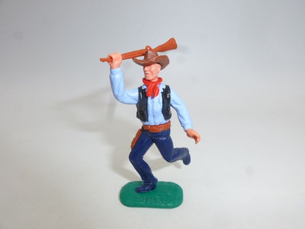 Timpo Toys Cowboy 2. Version laufend, Gewehr schlagend