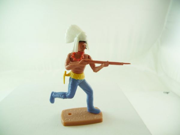 Plasty Indianer laufend Gewehr schießend