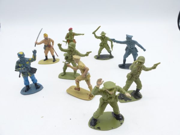 Airfix 1:32 9 WW II officers - painted