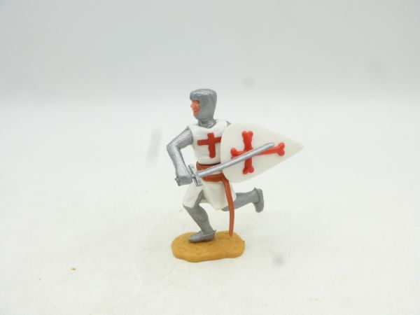 Timpo Toys Kreuzritter 2. Version laufend, Schwert vor dem Körper