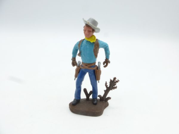 Britains Swoppets Cowboy standing in duel (shirt turquoise)