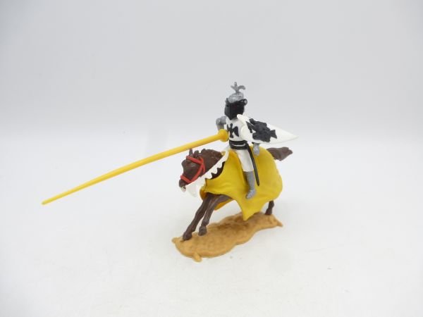 Timpo Toys Visor knight / Tournament knight riding, white/black