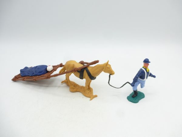 Timpo Toys Northerner with wounded man on stretcher