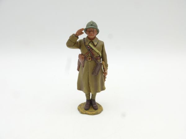 King & Country Fields of Battle, French Officer saluting, FOB 002