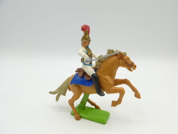 Britains Deetail Napoleonic soldier riding, jabbing with sabre