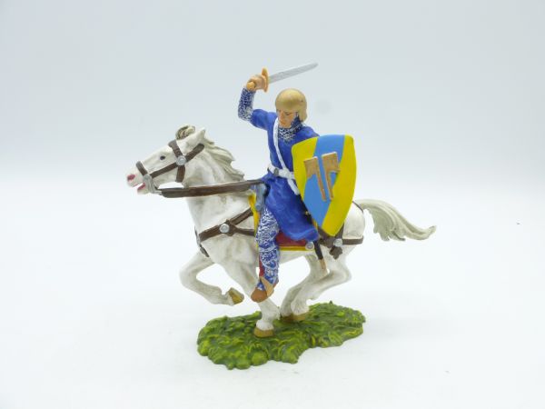 Preiser 7 cm Norman with sword on horseback, No. 8857 - orig. packaging, brand new