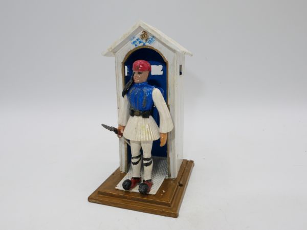 Aohna Greek soldier / mini diorama with guardhouse - early figure