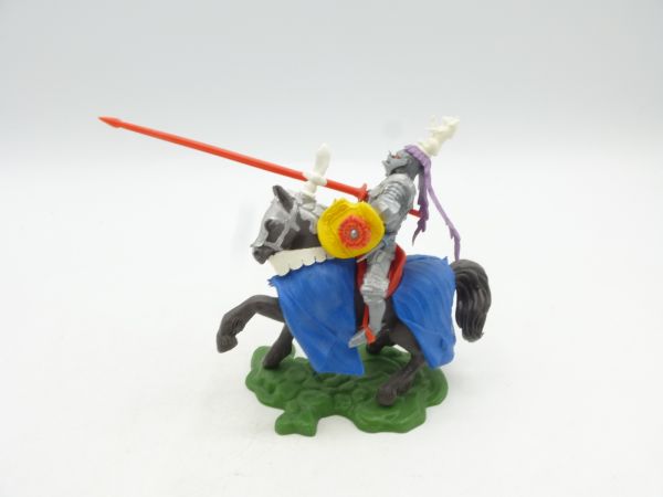 Britains Swoppets Knight riding with lance, yellow shield - brand new