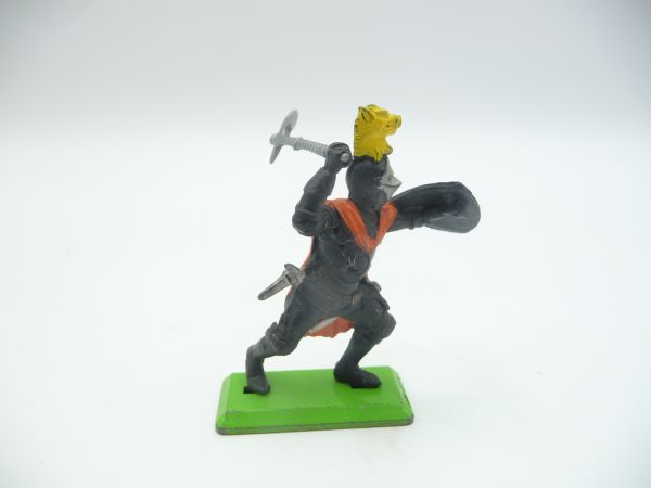 Britains Deetail Black knight with battleaxe