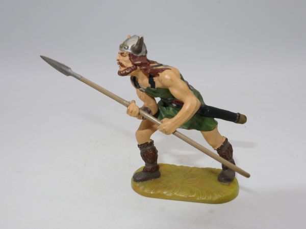 Elastolin 7 cm Viking advancing with spear, No. 8501 - early painting 2